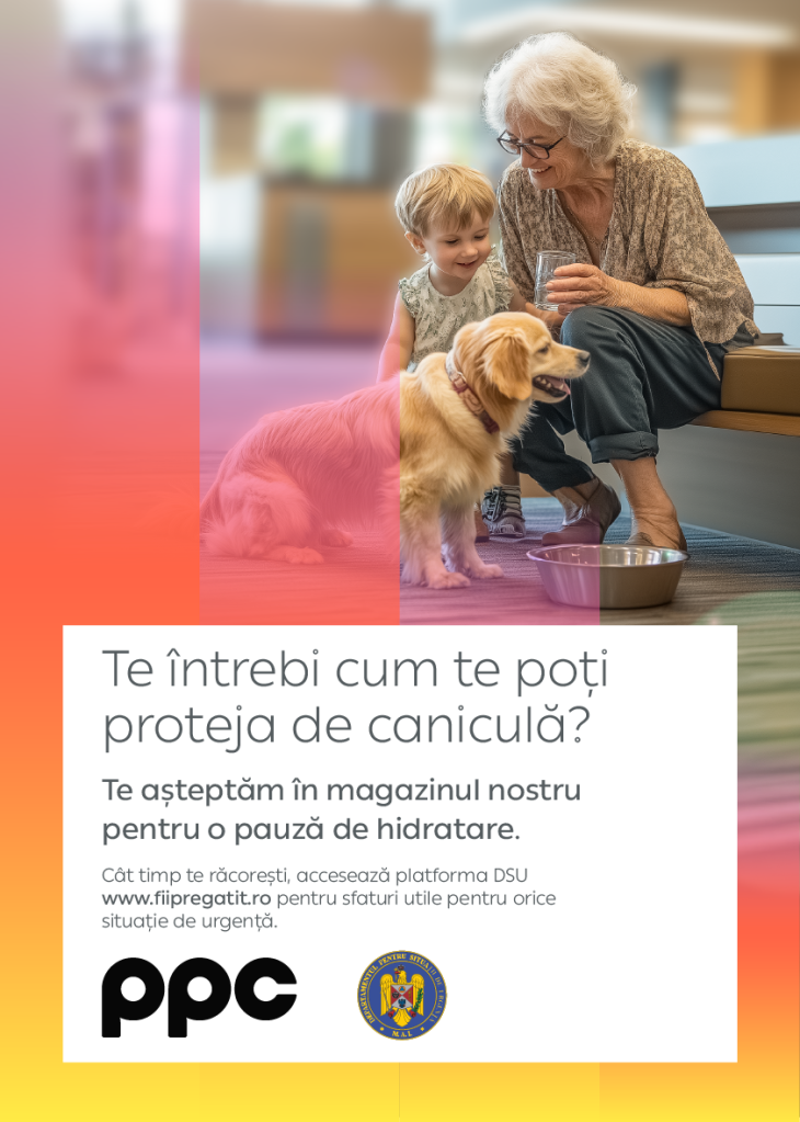Magazinele PPC Energie găzduiesc 80 de puncte de adăpostire pe timp de caniculă